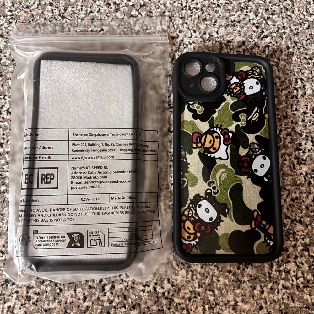 iPhone 15 Pro Baby Milo Helko Kitty Camo Cellphone case NEW